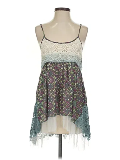 Pre-owned Bke Sleeveless Blouse In Green