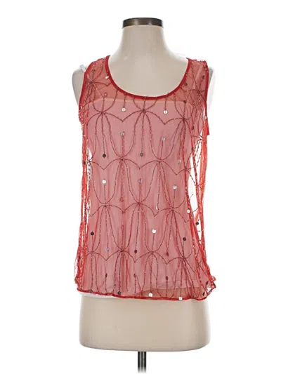 Pre-owned Bke Sleeveless Blouse In Red