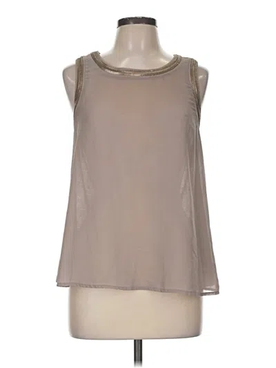 Pre-owned Bke Sleeveless Blouse In Tan
