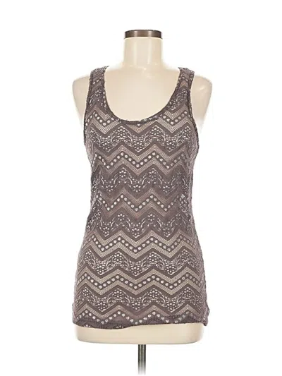 Pre-owned Bke Sleeveless Top Gray Halter Neckline Tops
