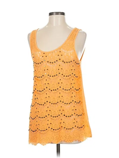 Pre-owned Bke Sleeveless Top Orange Sweetheart Neckline Tops