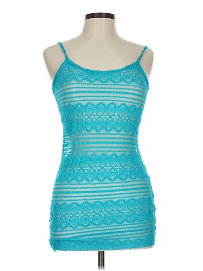 Pre-owned Bke Tank Top Blue Strapless Neckline Tops