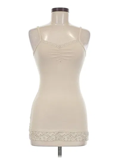 Pre-owned Bke Tank Top Ivory Halter Neckline Tops