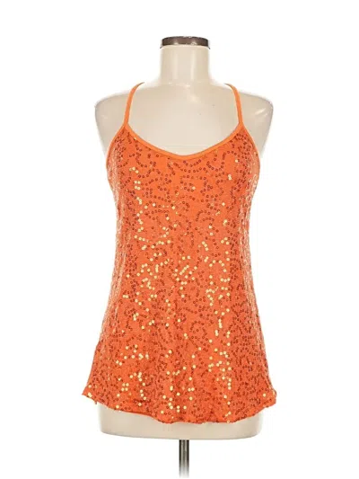 Pre-owned Bke Tank Top Orange Halter Neckline Tops