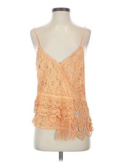 Pre-owned Bke Tank Top Orange Halter Neckline Tops