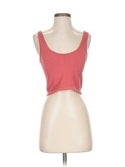 Pre-owned Bke Tank Top Red Strapless Neckline Tops