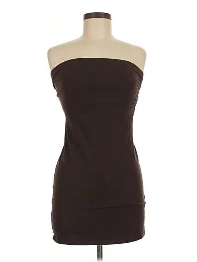 Pre-owned Bke Tube Top Brown Strapless Neckline Tops