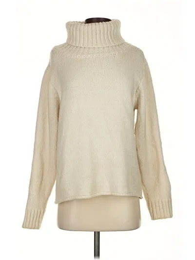 Pre-owned Bke Turtleneck Sweater In White