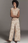 Bl-nk Diletta High-rise Wide-leg Trouser Pants In White