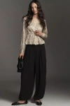 Bl-nk Imogen Lace Balloon Trousers In Black