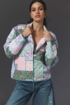 BL-NK PRINTED QUILTED JACKET