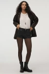 Bl-nk Rock Star Faux-leather Shorts In Black