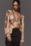 Bl-nk Stephanie Long-sleeve Top In Pink