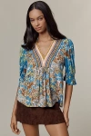 Bl-nk Stephanie Top In Blue