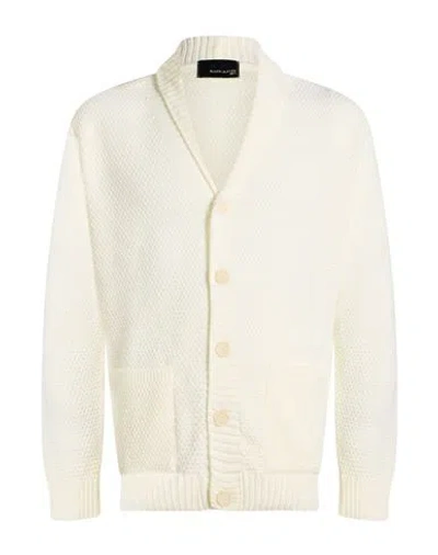 Bl.11  Block Eleven Bl.11 Block Eleven Man Cardigan Cream Size M Acrylic In White