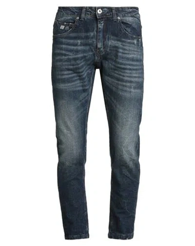 Bl.11  Block Eleven Bl.11 Block Eleven Man Jeans Blue Size 30 Cotton, Elastane