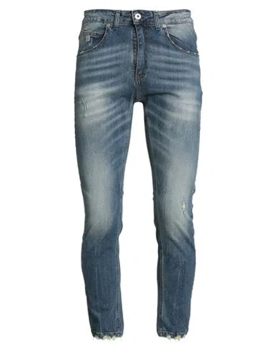 Bl.11  Block Eleven Bl.11 Block Eleven Man Jeans Blue Size 34 Cotton, Elastane
