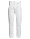 Bl.11  Block Eleven Bl.11 Block Eleven Man Jeans Ivory Size 34 Cotton, Elastane In White