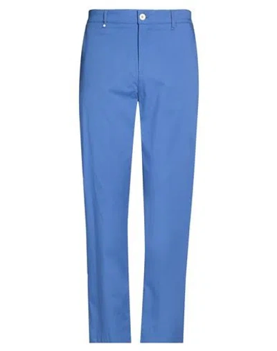 Bl.11  Block Eleven Bl.11 Block Eleven Man Pants Blue Size 38 Cotton, Polyamide, Elastane