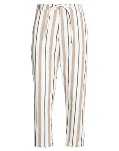 Bl.11  Block Eleven Bl.11 Block Eleven Man Pants Khaki Size 34 Cotton, Elastane In Multi