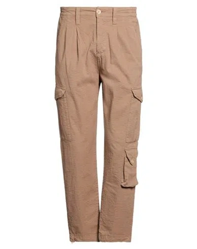 Bl.11  Block Eleven Bl.11 Block Eleven Man Pants Light Brown Size 30 Cotton, Elastane In Beige