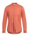 Bl.11  Block Eleven Bl.11 Block Eleven Man Shirt Rust Size Xl Cotton In Red