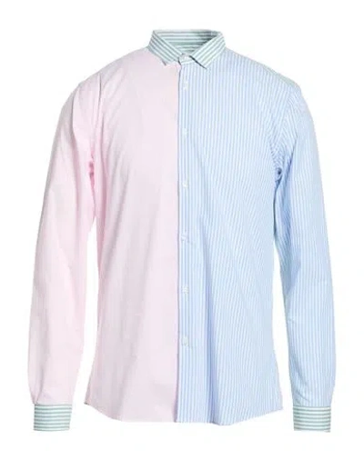 Bl.11  Block Eleven Bl.11 Block Eleven Man Shirt Sky Blue Size L Cotton