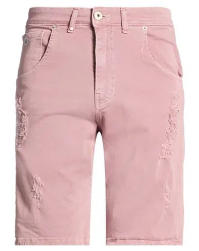 Bl.11  Block Eleven Bl.11 Block Eleven Man Shorts & Bermuda Shorts Antique Rose Size 34 Cotton, Elastane In Pink