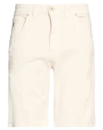 Bl.11  Block Eleven Bl.11 Block Eleven Man Shorts & Bermuda Shorts Cream Size 34 Cotton, Elastane In Neutral