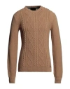 Bl.11  Block Eleven Bl.11 Block Eleven Man Sweater Camel Size Xxl Acrylic, Wool, Alpaca Wool, Viscose In Beige