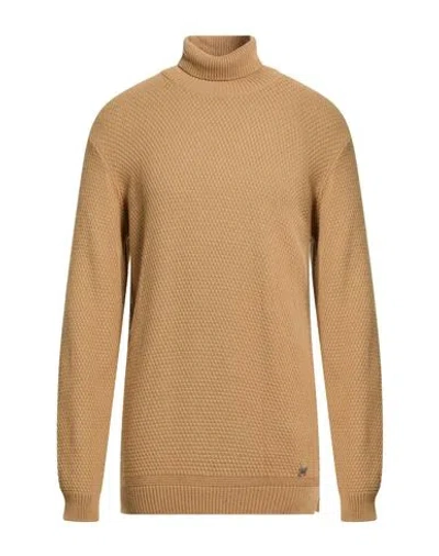 Bl.11  Block Eleven Bl.11 Block Eleven Man Turtleneck Beige Size Xxl Acrylic In Nude