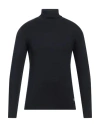 Bl.11  Block Eleven Bl.11 Block Eleven Man Turtleneck Midnight Blue Size S Viscose, Nylon In Blue