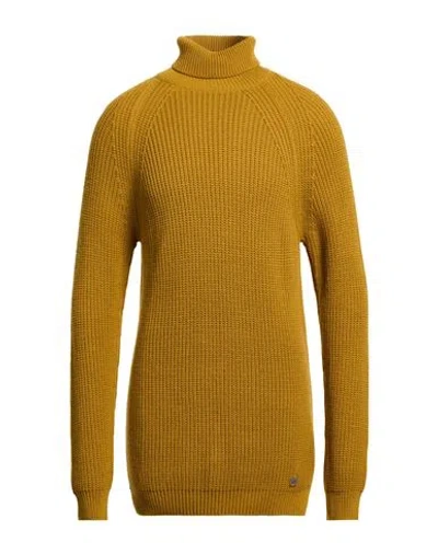 Bl.11  Block Eleven Bl.11 Block Eleven Man Turtleneck Mustard Size Xxl Acrylic In Brown