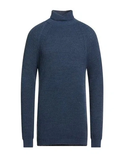 Bl.11  Block Eleven Bl.11 Block Eleven Man Turtleneck Slate Blue Size Xxl Acrylic