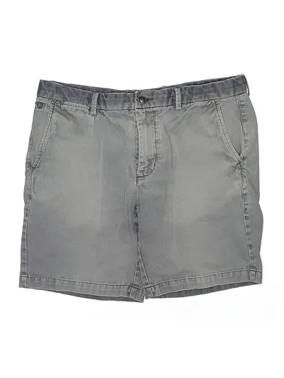 Pre-owned Black & Brown Khaki Shorts In Gray