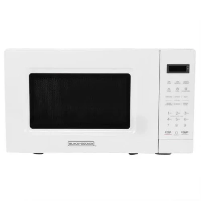 Black & Decker Black And Decker 0.7 Cu Ft Led Digital Microwave Oven In White