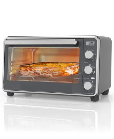 Black & Decker 6-slice Air Fry Toaster Oven In Gray