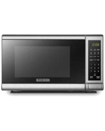 BLACK & DECKER BLACK & DECKER 700-WATT DIGITAL MICROWAVE OVEN STAINLESS ACCENTS