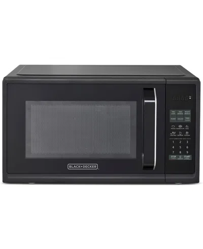 Black & Decker 900-watt Microwave Oven With Multi-stage Cooking In Black