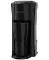 Black & Decker Single-serve Coffee Maker With Thermal Mug In Black