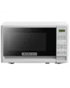 Black & Decker Steel 700-watt Digital Microwave Oven In White
