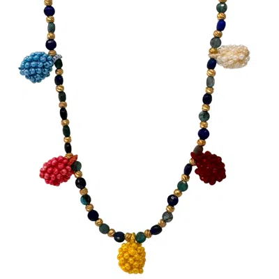 Black And Wild Women's Authentic Handmade Beads Yellow Necklace