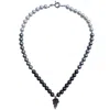 Black And Wild Women's Black / White / Grey Midnight Harvest Pearl Necklace In Multi