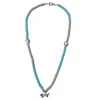Black And Wild Women's Blue / Neutrals Chic Pup Charm Summer Necklace
