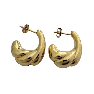 Black And Wild Women's Gold Croissant Silver Earrings