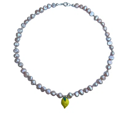 Black And Wild Women's Pink / Purple Pearlescent Citrus Summer Necklace