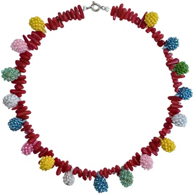 Black And Wild Women's Red Berry Kissed Coral Necklace