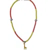 Black And Wild Women's Red / Yellow Golden Safari Charm Summer Necklace In Multi