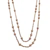 Black And Wild Women's Rose Gold Balls Silver Necklace
