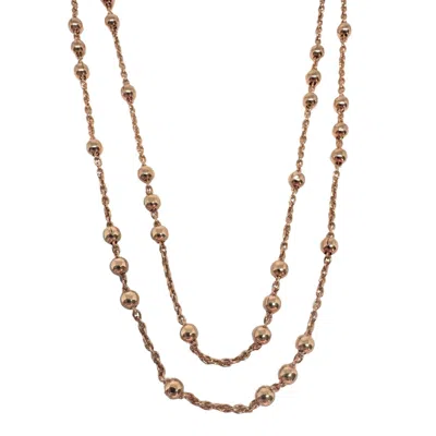 Black And Wild Women's Rose Gold Balls Silver Necklace